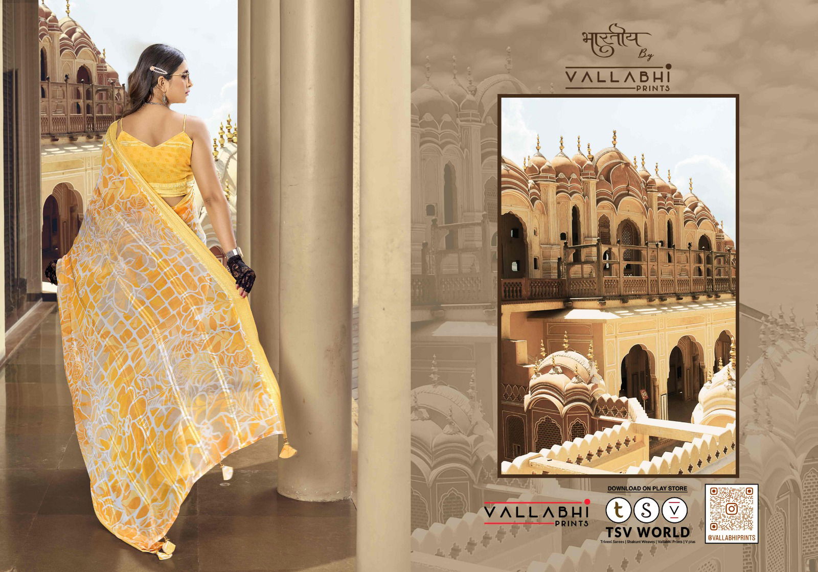 Ikshita 05 By Vallabhi Printed Georgette Sarees Wholesale Shop In Surat